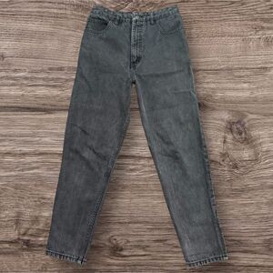 Georges Marciano For Guess Black High Rise Straight Jeans Zipper Ankle Size 31